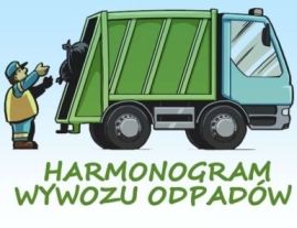 Harmonogram wywozu nieczystości stałych z terenu gminy Rytro w 2022 roku (luty - marzec)