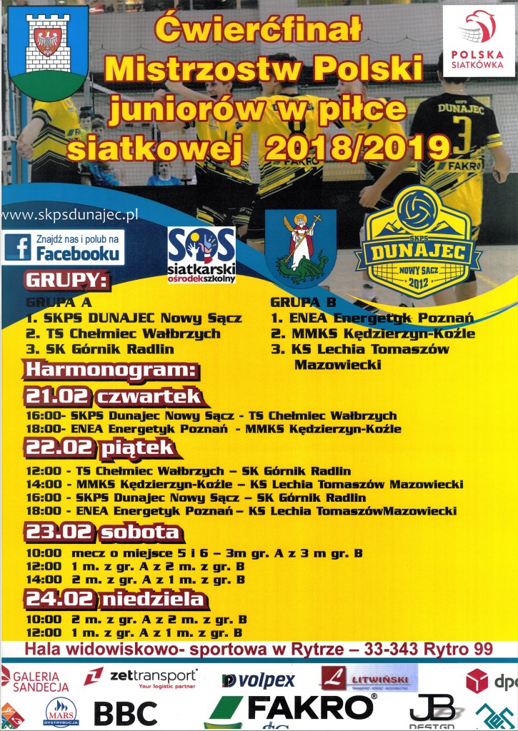 Ćwierćfinał MP Juniorów w Rytrze!
