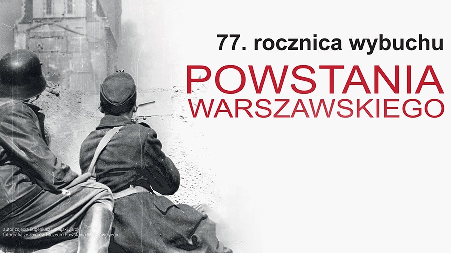Upamiętnienie 77 rocznicy wybuchu Powstania Warszawskiego