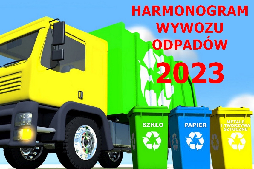 Harmonogram wywozu odpadów komunalnych z terenu Gminy Rytro w 2023 r.
