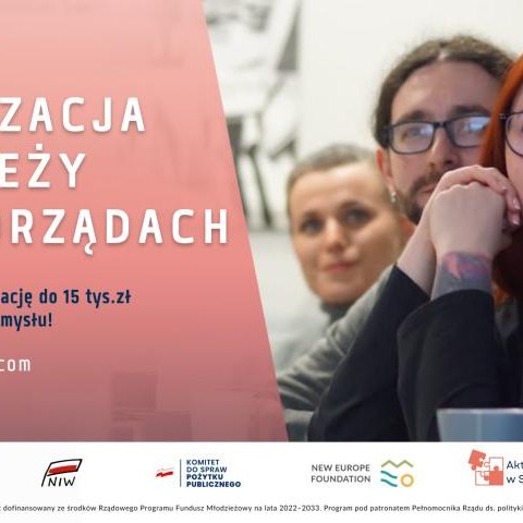 Nawet po 15.000 zł dla organizacji młodzieżowych na ciekawe inicjatywy