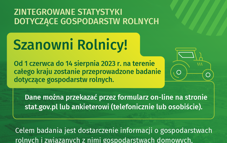 Zintegrowane statystyki gospodarstw rolnych