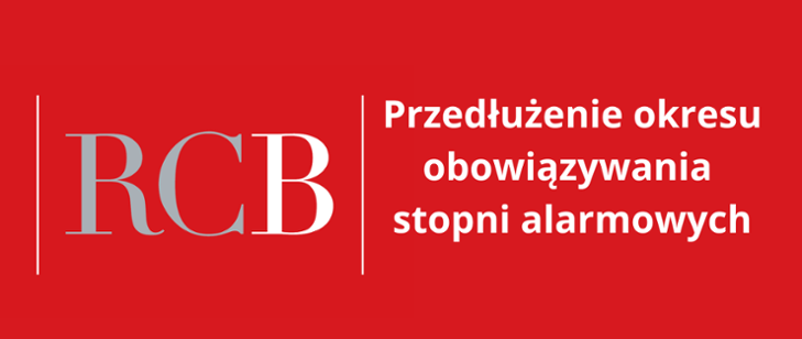 Przedłużenie obowiązywania stopni alarmowych do 30 listopada 2023 r.