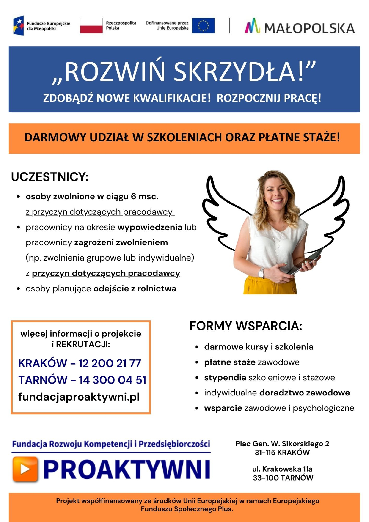 XV edycja projektu „Rozwiń SKRZYDŁA!”