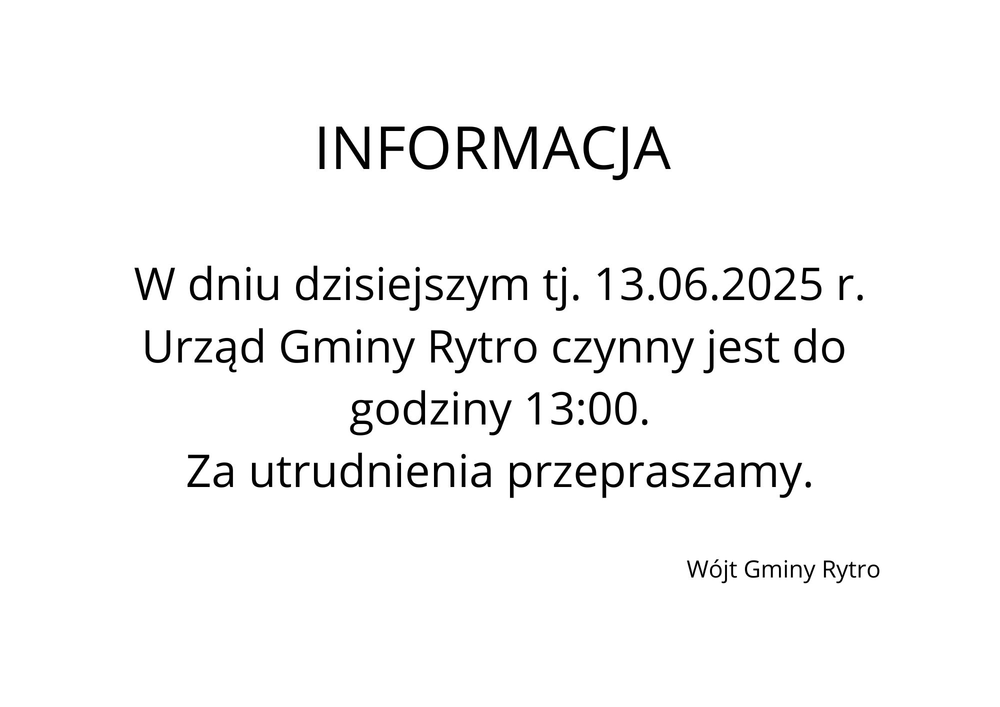 INFORMACJA